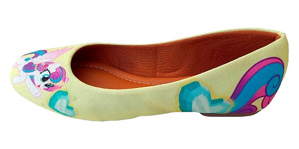 Sapatilha My Little Pony Princess Cadence Amarelo Feminino Infantil Tamanhos - 23 ao 42.