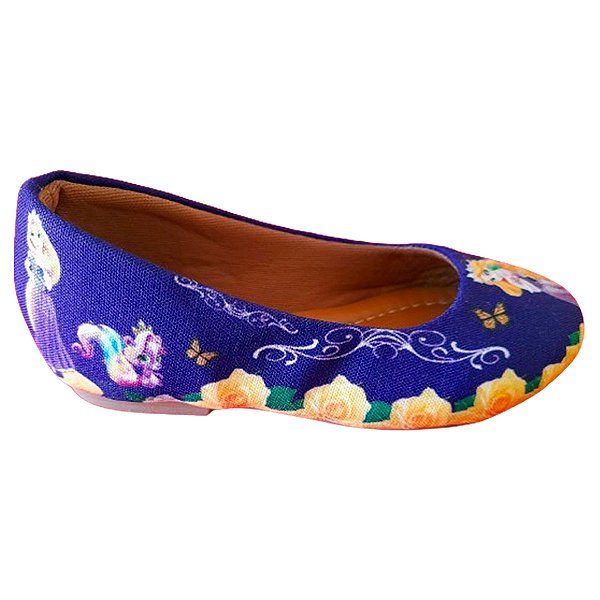 Sapatilha Enrolados Princesa Rapunzel Lilás Sapato Feminino Mãe e Filha Tam. 23 ao 42.