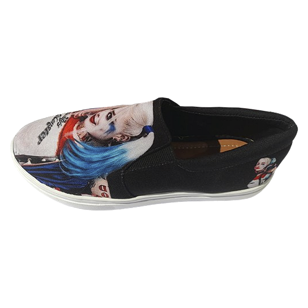 Tênis Slip On Arlequina Batman Sapato Unissex Conforto 33 Ao 43.