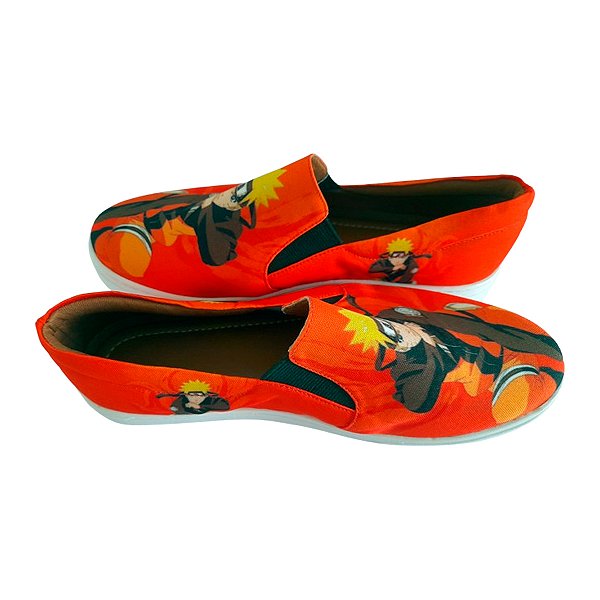 Tênis Slip On do Naruto Uzumaki Conforto e Qualidade Tenis Masculino Tênis Feminino Tam. 33 ao 43.