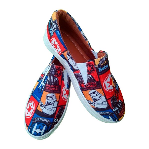 Tênis Slip On Star Wars Unissex Tênis Masculino Tênis Feminino - Tam. 33 ao 43.