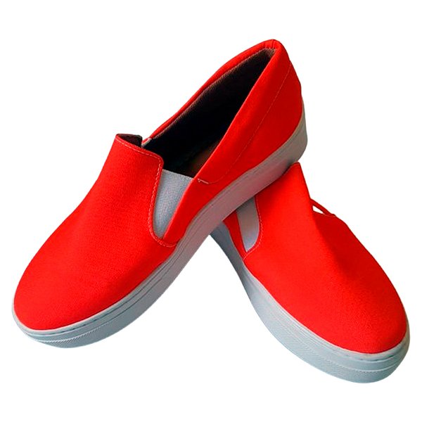 Tênis Slip On Vermelho Confortável Unissex Tam. 33 ao 43.