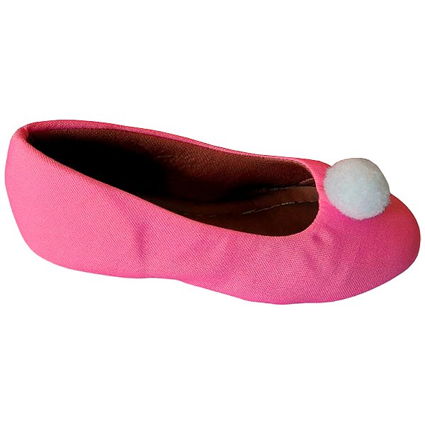 Sapatilha Rosa Pom Pom Sapato Feminino - Tam. 23 ao 42.