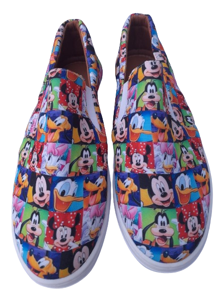 Tênis Slip On Mickey Personagens a Pronta Entrega.