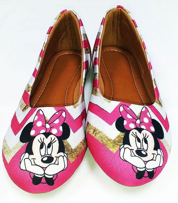 Sapatilha Minnie Disney Rosa Tal a Mãe Tal a Filha Tam. 23 ao 42.