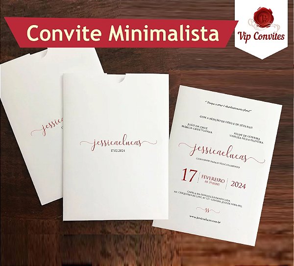 Convites JL Minimalista