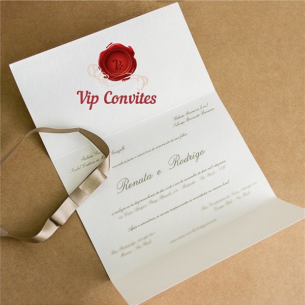 Convite Clássico Chanel Simples