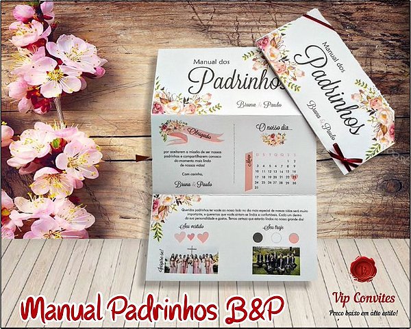 MANUAL PADRINHOS B&P  (MÍNIMO 10 UNIDADES)