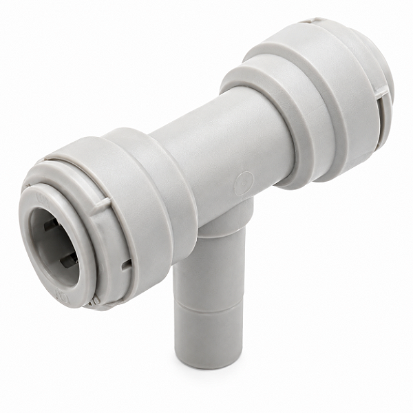 DMfit Conexão Rápida Tê Pino 3/8" x 2 Tubos 3/8" – ABTU060606