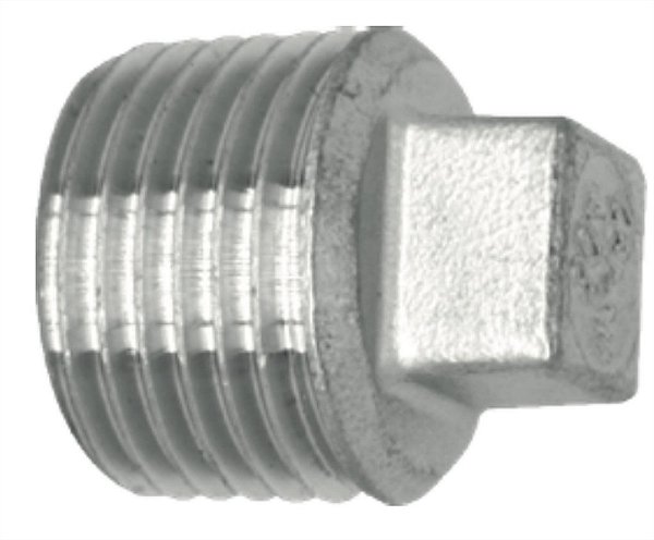 Tampão / Bujão Aço Inox 304 – Rosca Macho 1/2" BSP