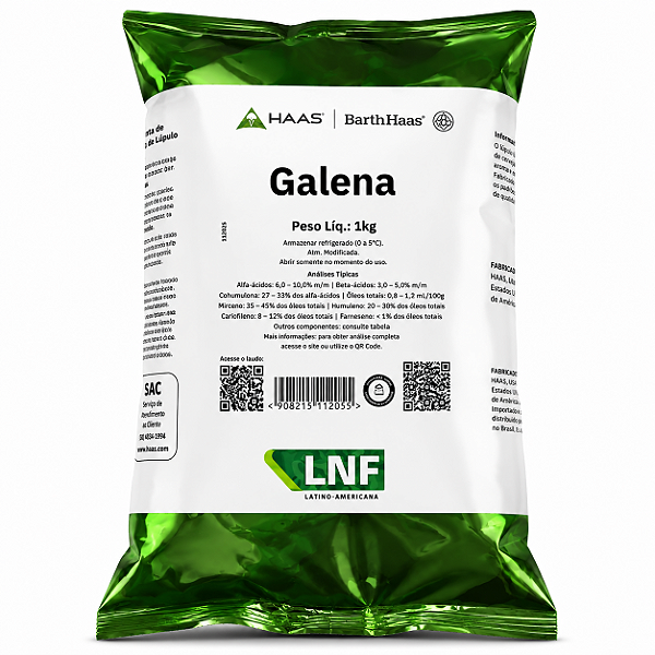 Lúpulo Galena - 1 Kilo - Barth Haas Pellets