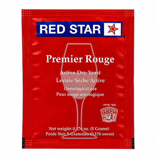 Fermento Red Star Premier Rouge 5g – Para Vinhos Tintos