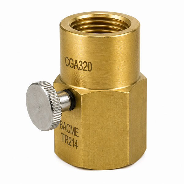 Adaptador - Estação de Recarga para Cilindro CO2 - Rosca Mod. Soda x CGA320