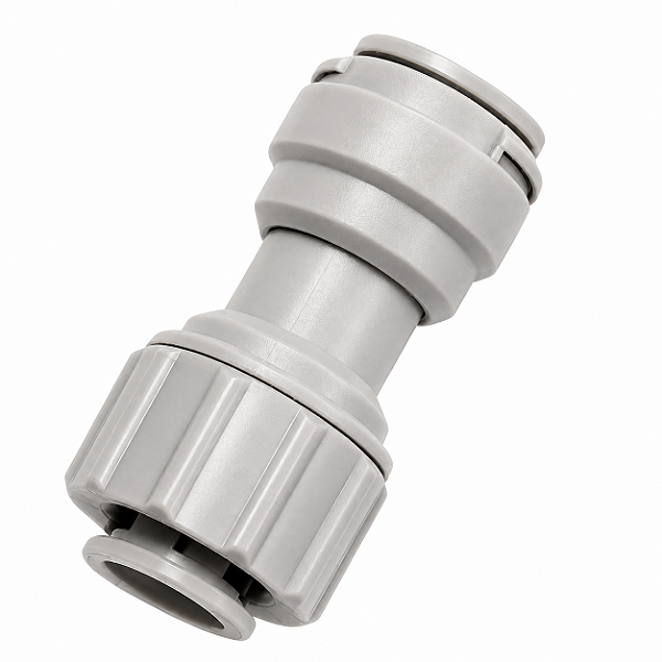 DMfit APSUC0604 União Reta Tubo 3/8" x Cano Inox 1/4" Push-in
