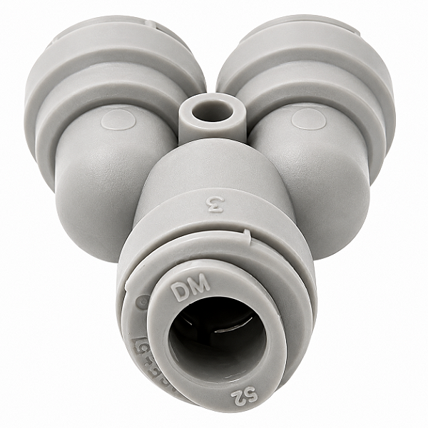 DMfit ATWD0505 Divisor 2 Vias Tubo 5/16" x 5/16" Push-in
