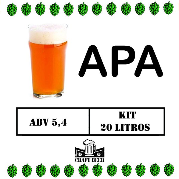 Kit De Insumos Cerveja Artesanal APA 20 Litros