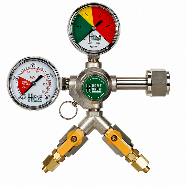 Regulador De Pressão Co2 Para Chopp 2 Saídas