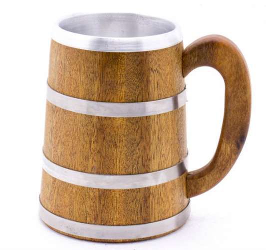 Caneca Artesanal Viking Reta 600 Ml