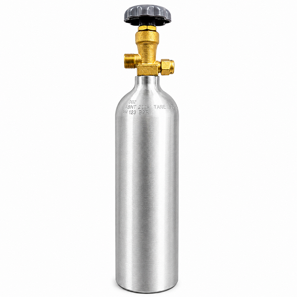 Cilindro de Gás Carbônico CO2 - Aluminio - 0,9 KG - Válvula ABL