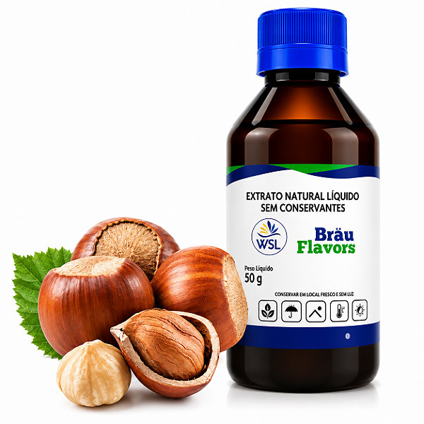 Extrato De Avelã Natural Bräu Flavors - 50g