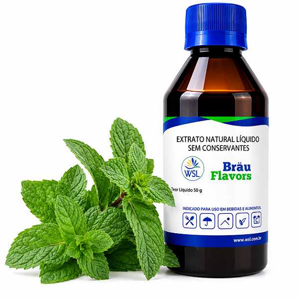Extrato De Hortelã Natural Bräu Flavors - 50g