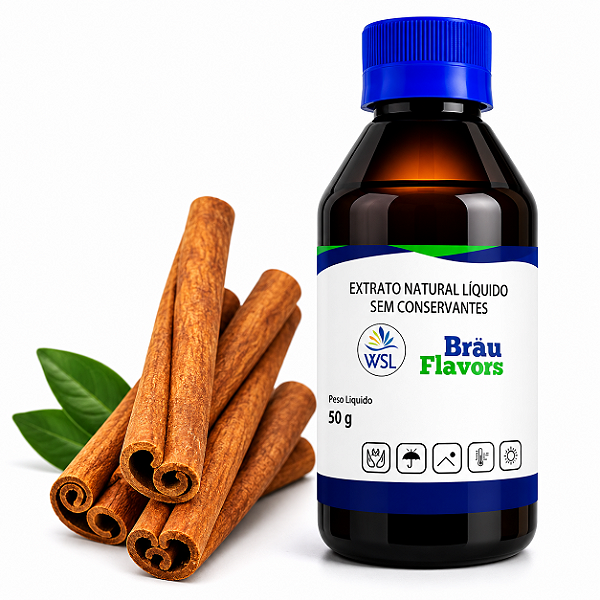 Extrato De Canela - Natural - Bräu Flavors - 50g