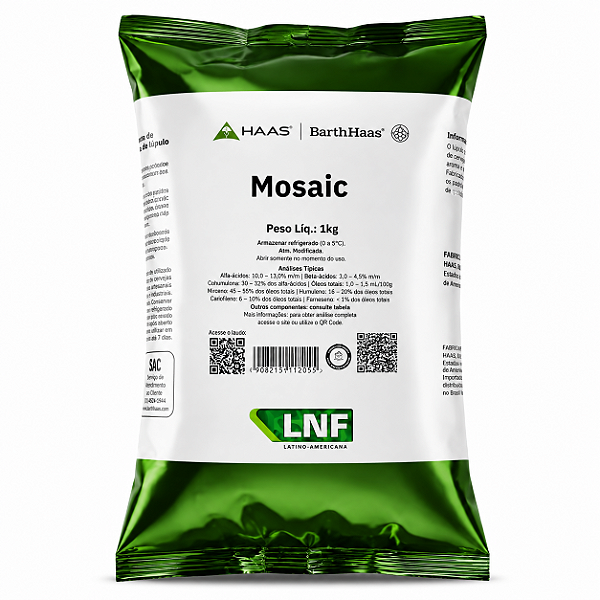 Lúpulo Mosaic Barth Haas- 1KG (pellets)