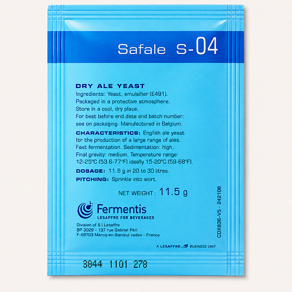 Fermento Fermentis SafAle S-04 11,5g