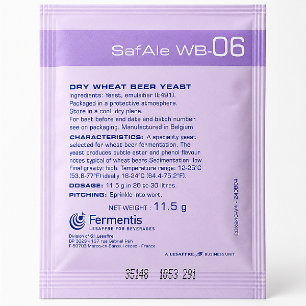 Fermento Fermentis SafAle WB-06 11,5g