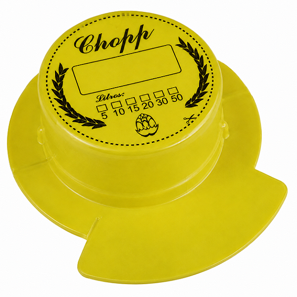 Lacre LKL Aba Larga para Barril de Chopp Sistema S – Amarelo