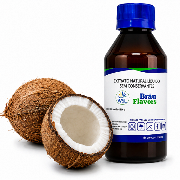 Extrato De Coco Queimado - Natural - Bräu Flavors - 50g