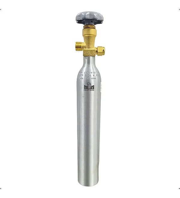 Cilindro de Gás Carbônico CO2 0,4kg - Sem Carga - Válvula ABL
