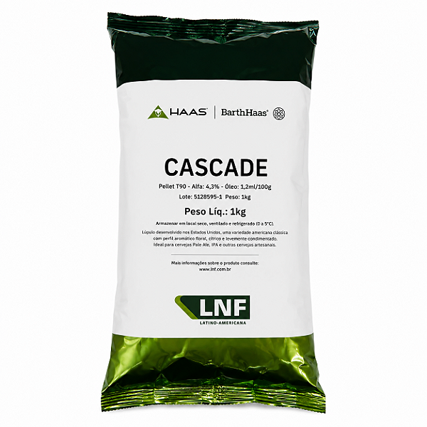 Lúpulo Barth Haas Cascade 1 kg Pellets T90