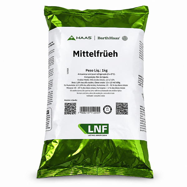 Lúpulo Hallertauer Mittelfrüh Barth Haas 1kg