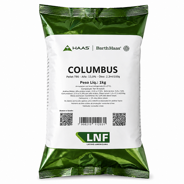 Lúpulo Columbus Barth Haas 1kg (Pellets T90)
