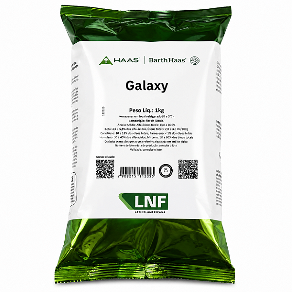 Lúpulo Galaxy Barth Haas Pellet T90 1kg