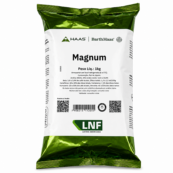 Lúpulo Hallertau Magnum Barth Haas 1kg Pellet T90