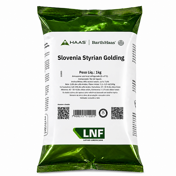 Lúpulo Styrian Golding Barth Haas - 1kg (Pellets)