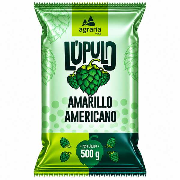 Lúpulo Agrária Amarillo Americano 500g – Pellet T-90