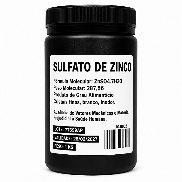 Sulfato de Zinco 1kg – Nutriente para Levedura Cervejeira
