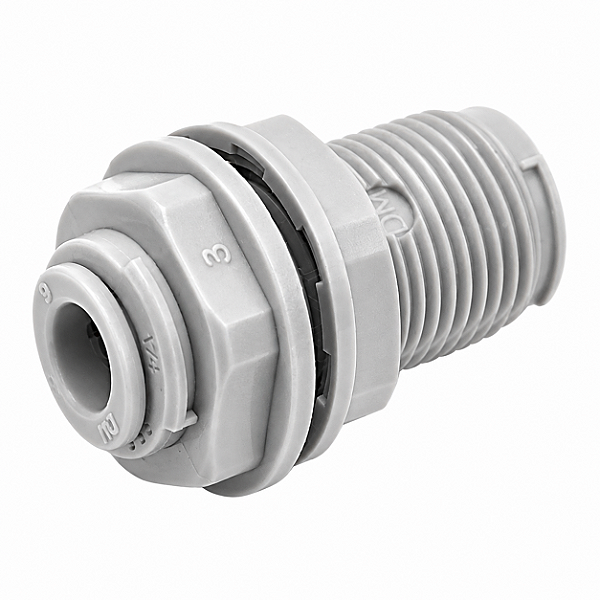 DMfit União de Anteparo Tubo 1/4" × 1/4" – ABU0404
