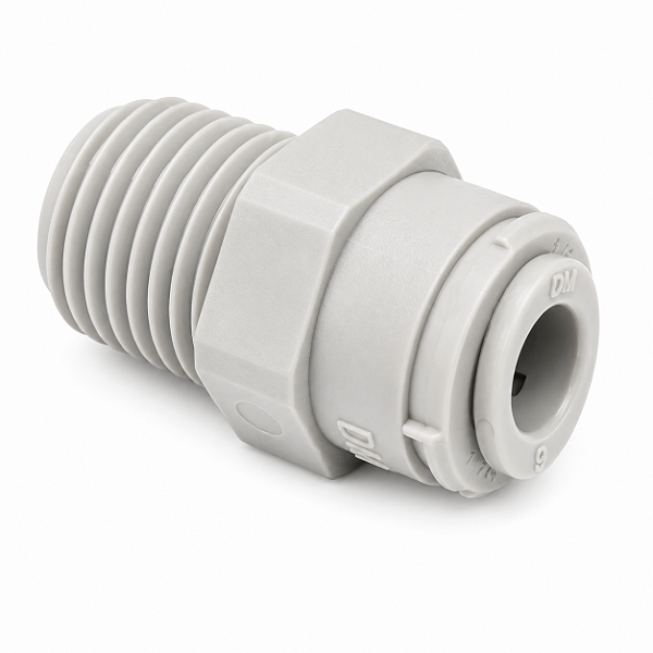 Engate Rápido DMfit AMC0404 – Tubo 1/4" x Rosca Macho NPTF 1/4"
