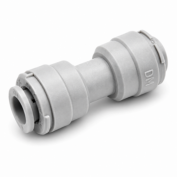 Engate Rápido DMfit AUC0404 – União Reta Tubo 1/4" x Tubo 1/4"