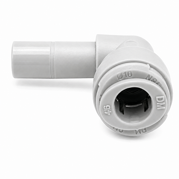 Engate Rápido DMfit ATEU0505 – Adaptador Cotovelo 90° Tubo 5/16" x Pino 5/16"