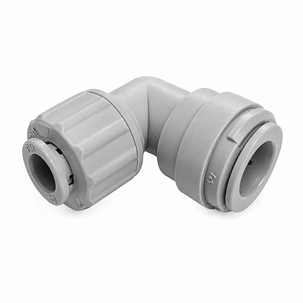 DMfit APSEU0604 – União Cotovelo Tubo 3/8" x Cano Inox/Alumínio 1/4"
