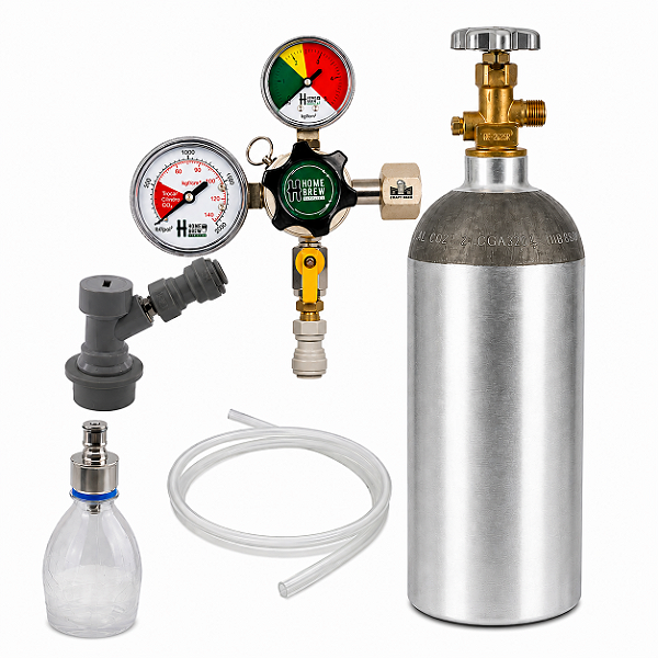 Kit Carbonatação em Garrafa PET – Cilindro CO₂ 2,3 kg + Engate Rápido