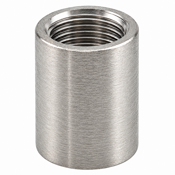 Luva Aço Inox Rosca Fêmea 1/2" BSP x 1/2" BSP