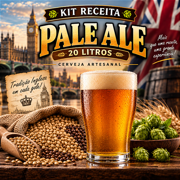 Kit Receita Pale Ale – 20 Litros