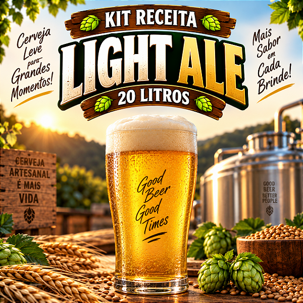 Kit Receita Light Ale – 20 Litros