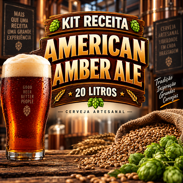Kit Receita American Amber Ale – 20 Litros